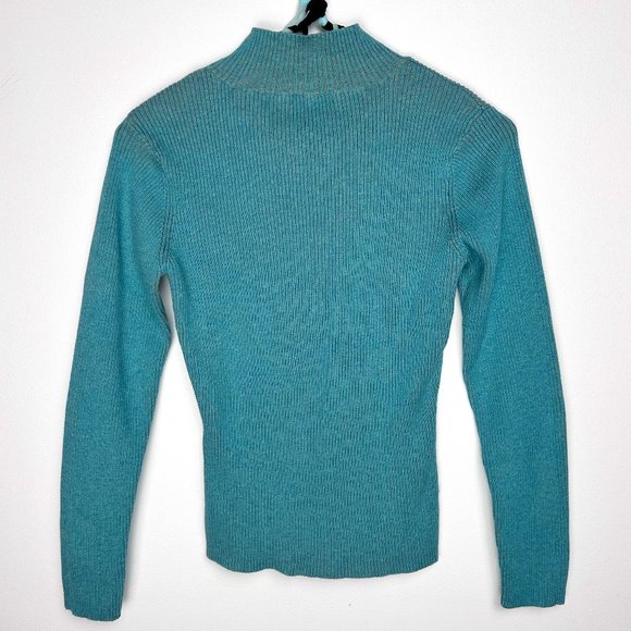 Spanner Contrast Rib Mock Neck Sweater - Picture 2 of 11